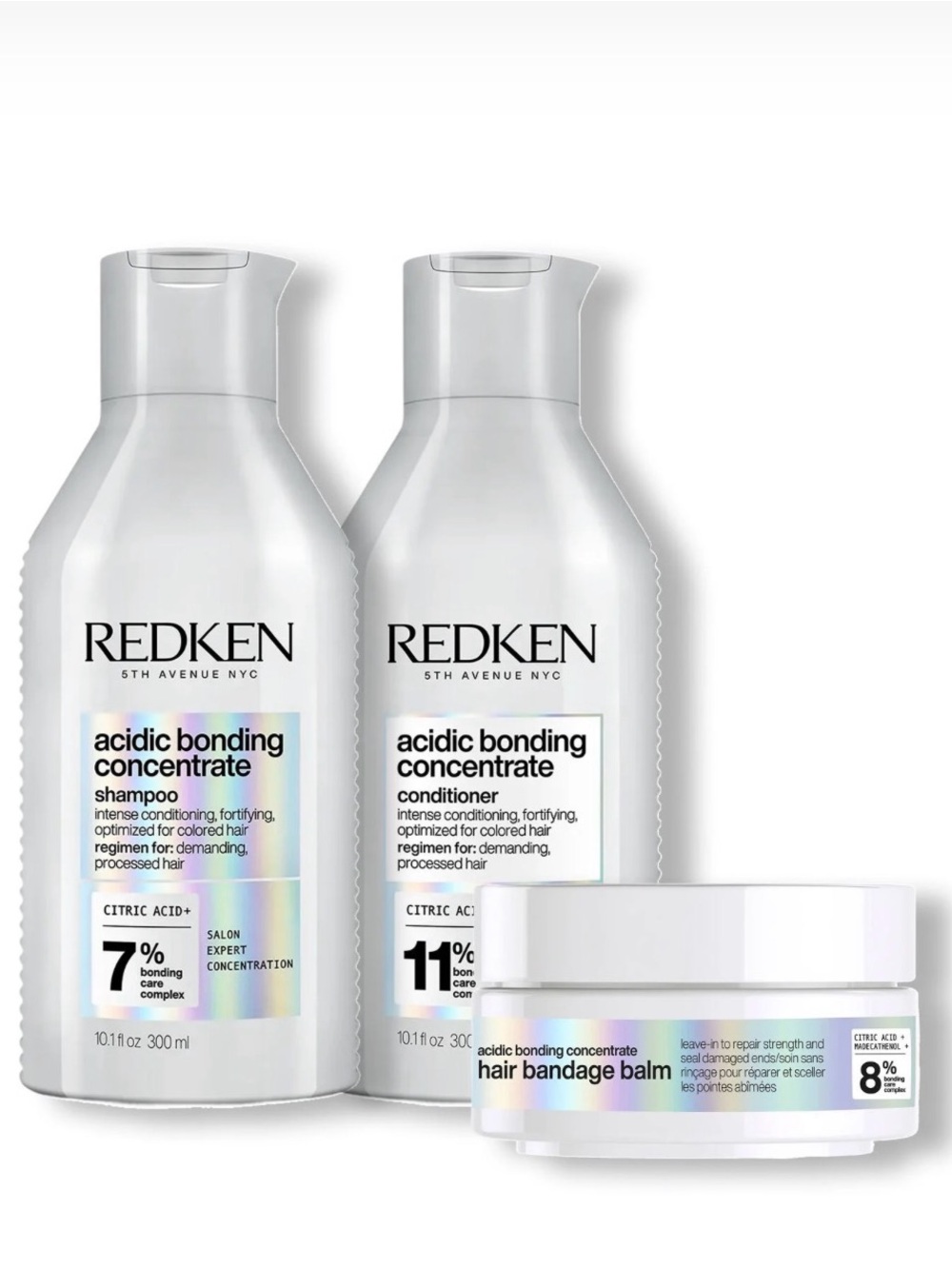 Acidic Bonding Concentrate Split-end Repair Trio SHAMPOO,CONDITIONER AND BALM